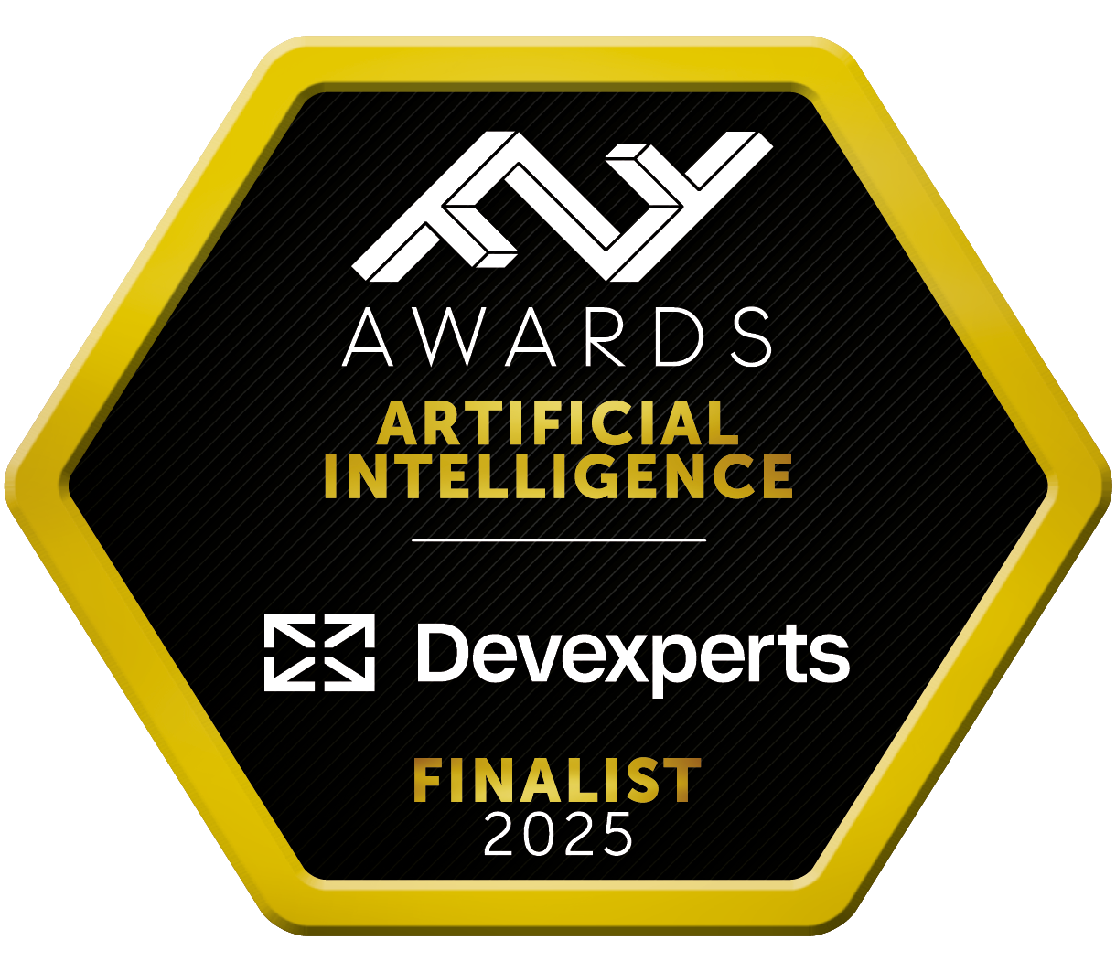 FF Awards 2025 Artificial Intelligence Finalist awarded to Devexperts for advancing AI-driven solutions that enhance financial innovation and efficiency.