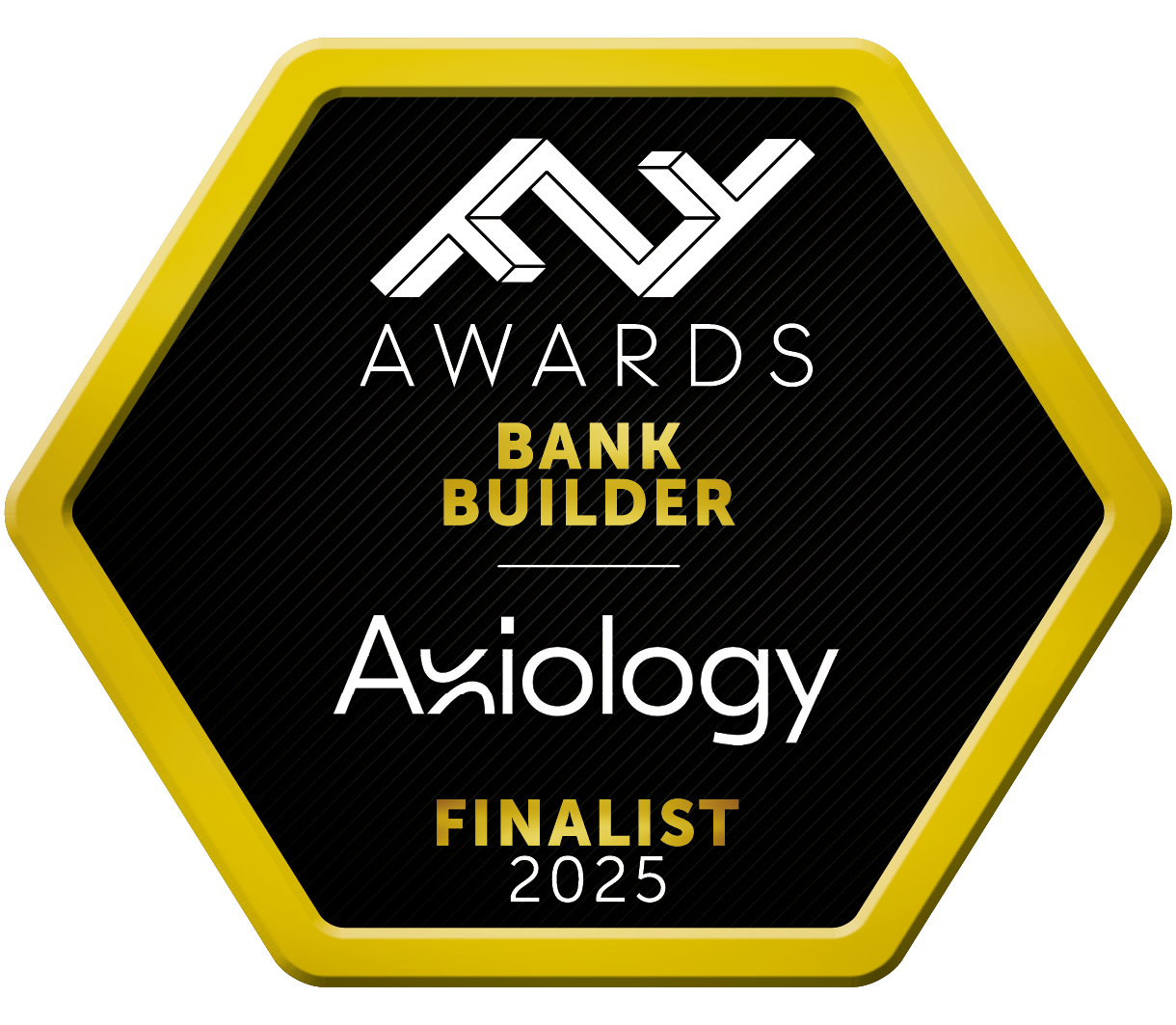 FF Awards 2025 Bank Builder Finalist awarded to Axiology for delivering modern, flexible infrastructure that supports scalable banking transformation.