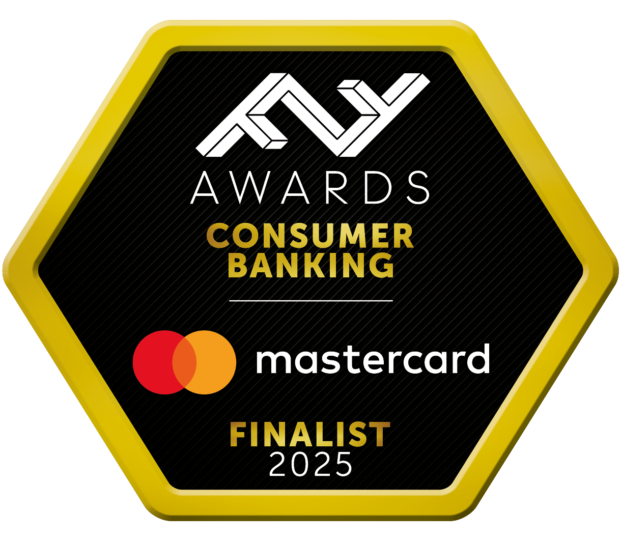 Mastercard recognized as an FF Awards Consumer Banking Finalist, highlighting its innovation and impact in consumer banking technology.
