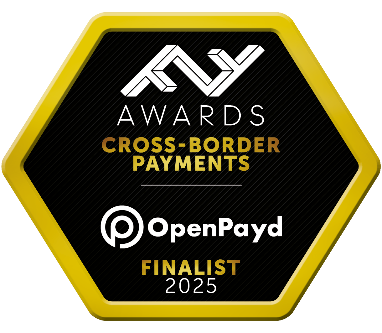 FF Awards 2025 Cross-Border Payments Finalist awarded to Openpayd for innovating scalable, efficient international payment solutions.
