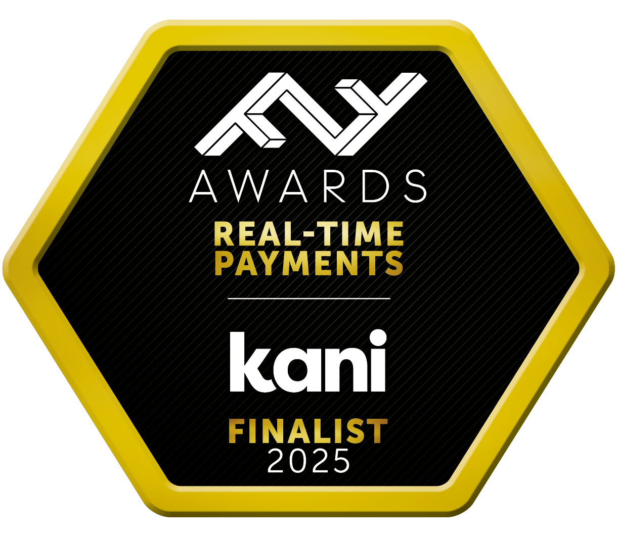 FF Awards 2025 Real-Time Payments Finalist awarded to Kani Payments for improving transparency and accuracy in real-time payment data and reconciliation.